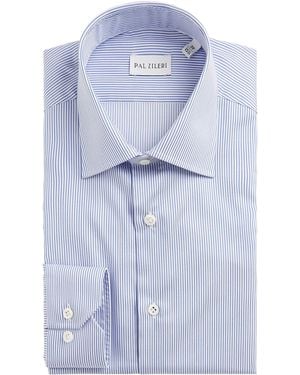 Pal Zileri Cotton Stripe Shirt - Blue