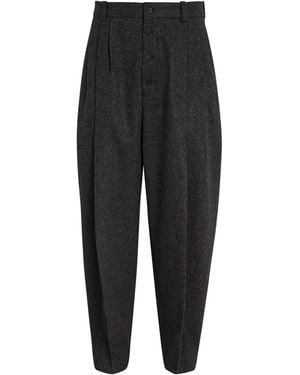Jacquemus Wool-Blend Fernando Pants - Black
