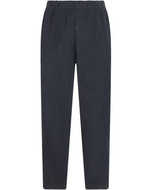 Barena Stretch-Cotton Pleated Straight Trousers - Blue