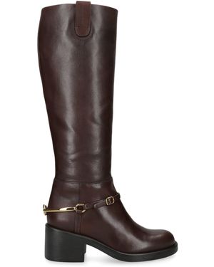 Chloé Leather Dakota Knee-High Boots 70 - Brown