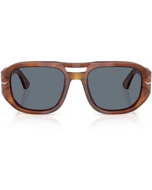 Persol Acetate Vincent Pilot Sunglasses - Gray