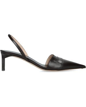 Tom Ford Leather Eva Slingback Court Shoes 55 - Brown