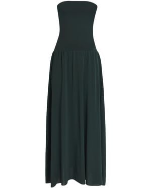 Eres Crepe Jersey Oda Maxi Dress - Green