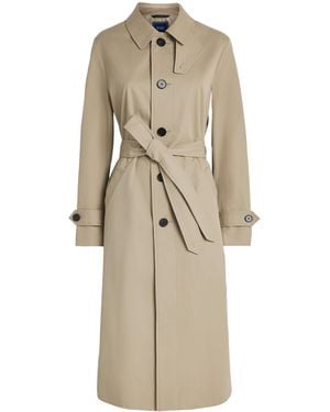 With Nothing Underneath Cotton Chatsworth Trench Coat - Natural