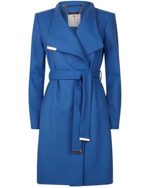Ted Baker Sandra Wrap Coat - Blue