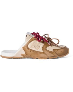 Miu Miu X New Balance Leather 530 Sl Mules - Pink