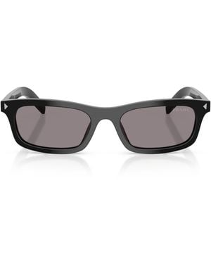 Prada Acetate Rectangle Sunglasses - Grey