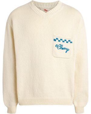CHERRY LA Cotton Motors Jumper - White