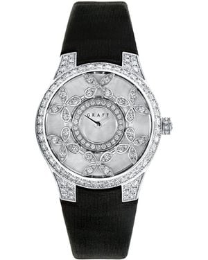 Graff Platinum And Diamond Classic Butterfly Watch 28mm - Grey