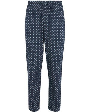 Hanro Cotton Night & Day Pants - Blue