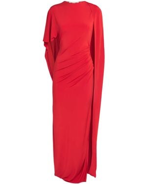 Stella McCartney Asymmetric Draped Gown - Red