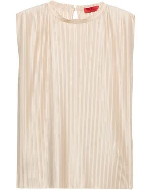MAX&Co. Pleated Tank Top - Natural