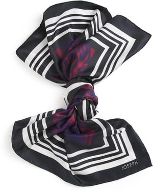 JOSEPH Silk Layla Scarf - Blue