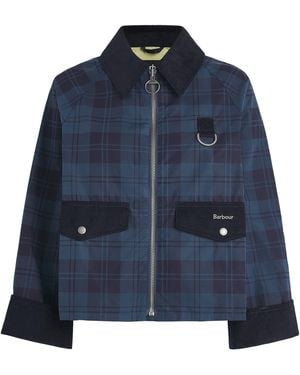 Barbour Cotton Check Baiton Jacket - Blue