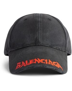 Balenciaga Cotton Logo Cap - Gray