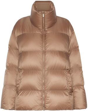 Max Mara High-Neck Puffer Jacket - Brown