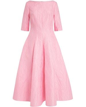 Talbot Runhof Jacquard Gown - Pink