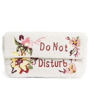 STAUD Beaded Timmy Shoulder Bag - White