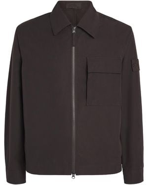 Stone Island Organic Cotton Overshirt - Black