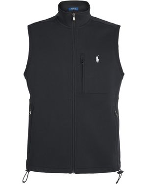 Polo Ralph Lauren Cotton-Blend Double-Knit Gilet - Black