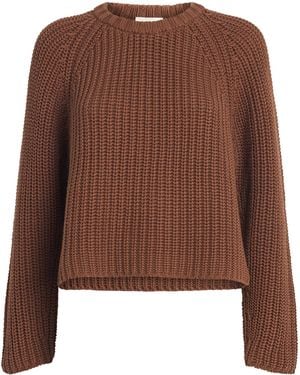 ME+EM Organic Cotton Weekend Jumper - Brown