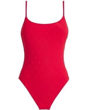 Polo Ralph Lauren Jacquard Swimsuit - Red