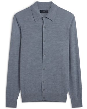 dunhill Superfine Virgin Merino Wool Shirt - Blue