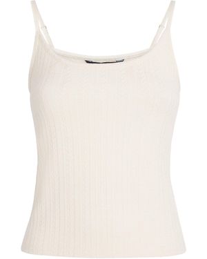 Veronica Beard Pointelle-Knit Cami - White