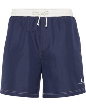 Brunello Cucinelli Logo Swim Shorts - Blue