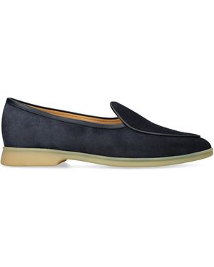 Baudoin & Lange Suede Stride Loafers - Blue