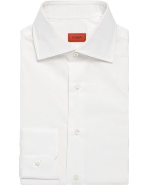 Isaia Cotton Dress Shirt - White