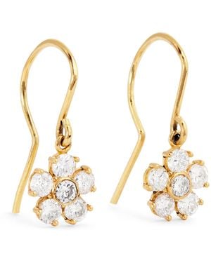 Jennifer Meyer Large And Diamond Edith Earrings - Metallic