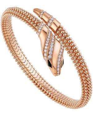 BVLGARI And Diamond Serpenti Bracelet - White