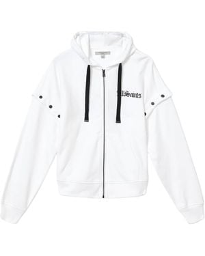 AllSaints Cotton Graphic Print Amphia Hoodie - White
