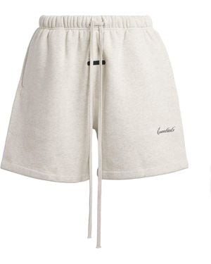 Fear Of God Classic Script Logo Shorts - White