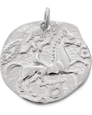 Monica Vinader Sterling Talisman Goddess Coin Pendant - Metallic