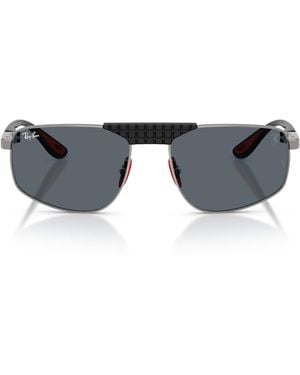 Ray-Ban X Scuderia Ferrari Rb3776M Irregular Sunglasses - Metallic
