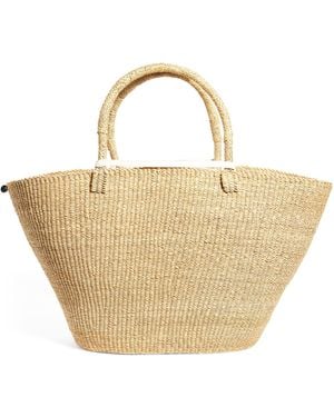 Muuñ Straw Panier Tote Bag - Natural