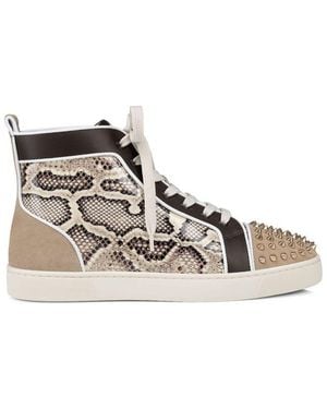 Christian Louboutin Louis Orlato High-Top Trainers - Brown