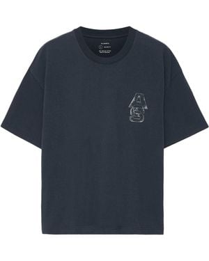 AllSaints Cotton Roller T-Shirt - Blue