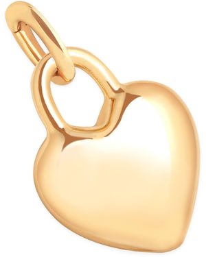 Astrid & Miyu Plated Heart Charm - Metallic
