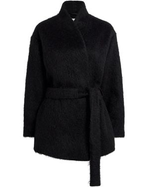 Almada Label Wool-Blend Noorie Coat - Black