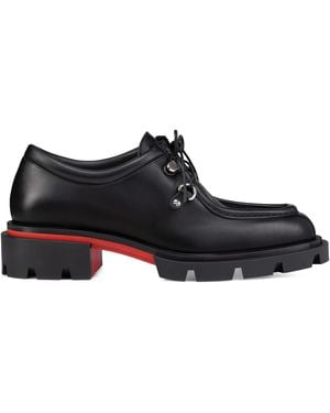 Christian Louboutin Our Pabelito Leather Derby Shoes - Black