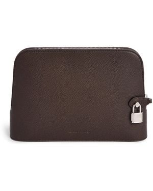 dunhill Leather Bourdon 27 Pouch - Brown
