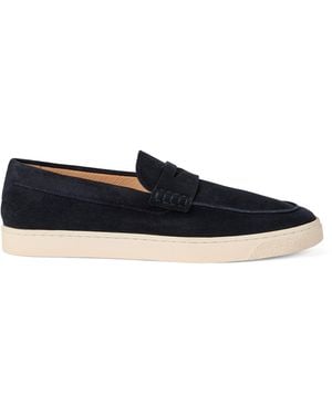 Brunello Cucinelli Suede Hybrid Loafers - Blue