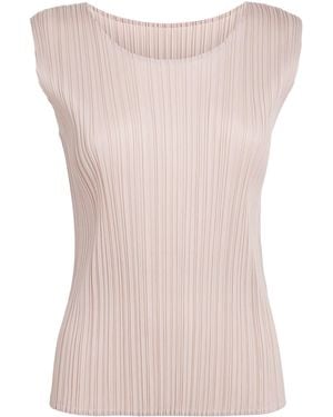 Pleats Please Issey Miyake New Colourful Basics 4 Tank Top - Pink