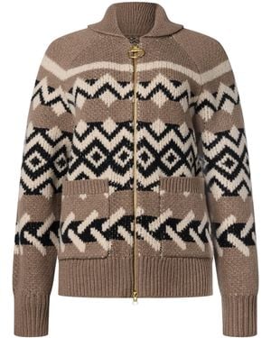 Barbour Klara Zip-Up Cardigan - Brown