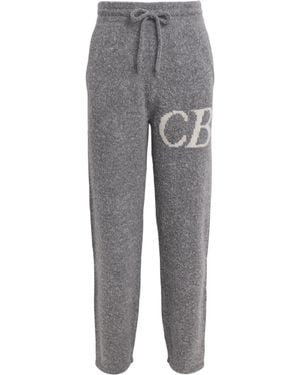 Cole Buxton Wool-Blend Logo Sweatpants - Gray