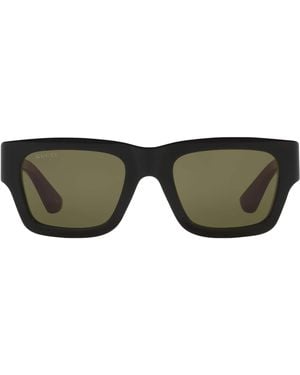 Gucci Rectangular Sunglasses - Green