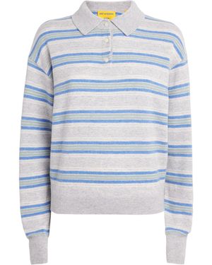 Guest In Residence Cashmere Collegiate Stripe Sweater - Blue